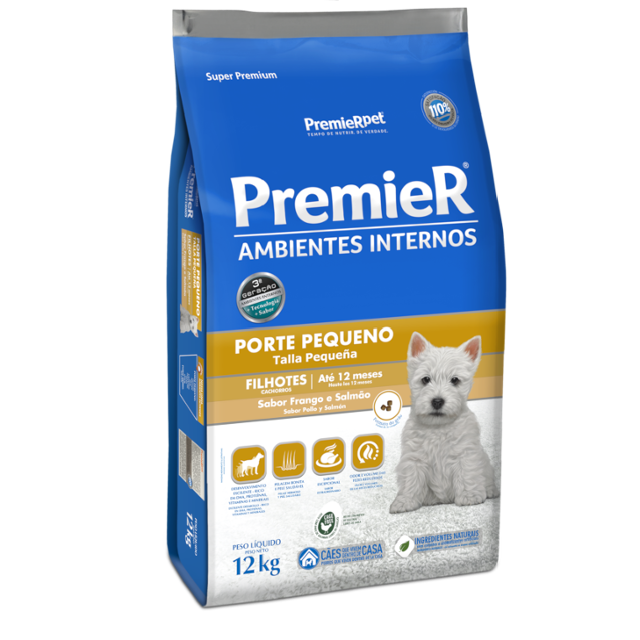 "PremieR® Ambientes Interiores Perros Cachorros Talla Pequeña Pollo y Salmón "