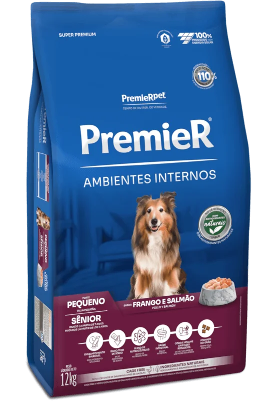 PremieR Ambientes Interiores Perros Sénior Talla Pequeña Pollo y Salmón