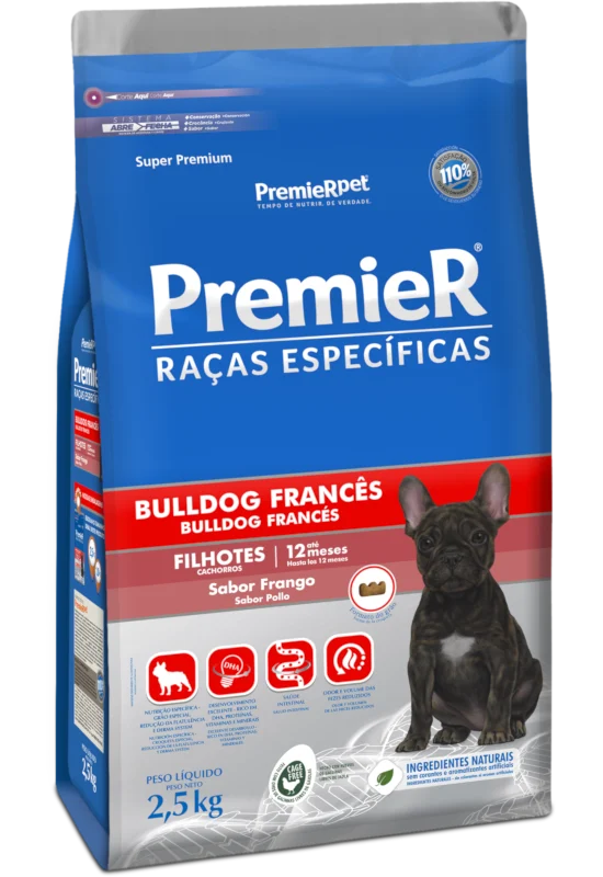 PremieR® Razas Específicas Perros Cachorros Pollo Bulldog Francés