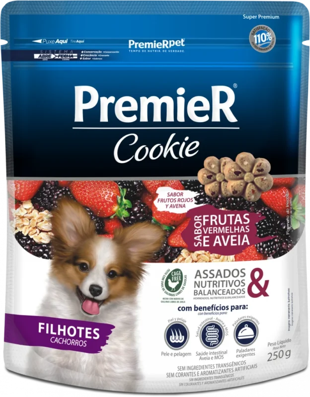 Premier perros cookies frutos rojos y avena cachorros