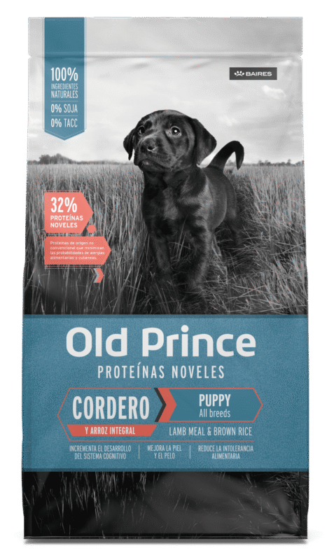 Old prince cachorros cordero y arroz