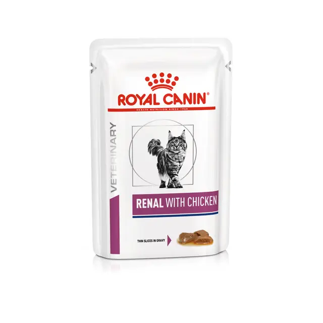 ROYAL CANIN - Renal with Chicken - Alimento húmedo para gatos