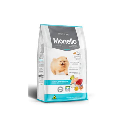 Monello Cachorro Raza Pequeña Pollo, Carne y Huevo